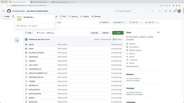 java-library-template 1/7: Getting started (generate from; create PAT, one-click migrate) смотреть онлайн