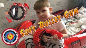 Бластер Soft Bullet-Gun. Стреляет и крутится на 360 градусов