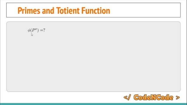 L16 : Euler's Totient Function | Number Theory | CodeNCode смотреть онлайн
