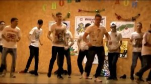 Новогодний танец в школе г.Одесса