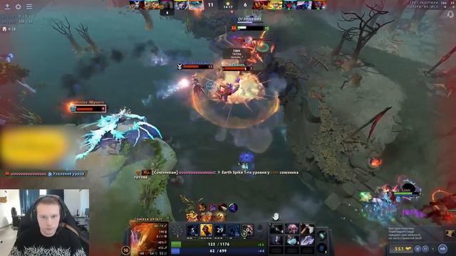 ГПК НЕ ДОВОЛЕН ИГРАМИ ПРОТИВ ТОП 2 РАНГ КВИНА ДОТА 2! | GPK ГОРИТ vs QUINN DOTA 2 STREAM