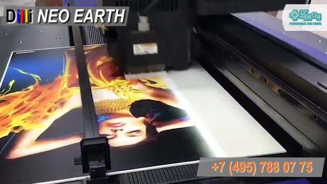 Корейский гибридный УФ принтер по доступной цене Dilli Neo Earth HB1604-W2L