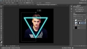 Neon glow effect photoshop tuturial (photoshop tutorial / neon effect / CREATOR.IN