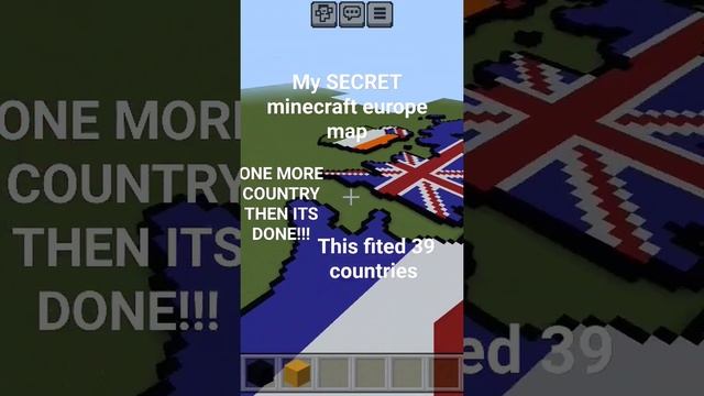 My secret Europe map and with facts about it #europe #country #minecraft #shorts