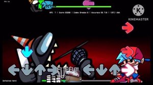 Defeated with lyrics | FNF vs Imposter v5