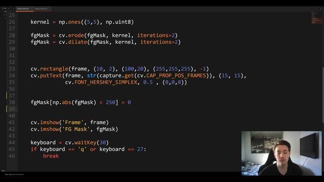 Easy Background Subtraction in Python Using Computer Vision and OpenCV