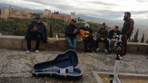 Flamenco en el Mirador de San Nicolás (Granada, España)