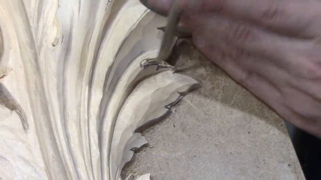 Резьба по дереву ,акантовый лист . acanthus woodcarving . 2 часть смотреть онлайн