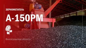 Работа зернометателя А150РМ Волгоградская обл  Киквидзенский р он