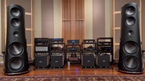 Magico M9 with Taiko Extreme, MSB DAC and Pilium Alexander preamp and four Pilium Hercules monos.
