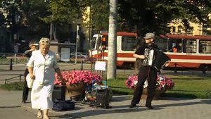 Скрипка и баян. Санкт-Петербург, уличное выступление