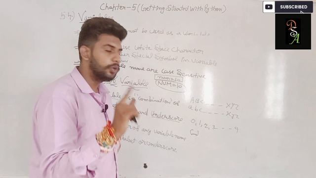 Chapter-5 Getting Started With Python||Variables Class XI Computer Science||RBSE and CBSE Board
