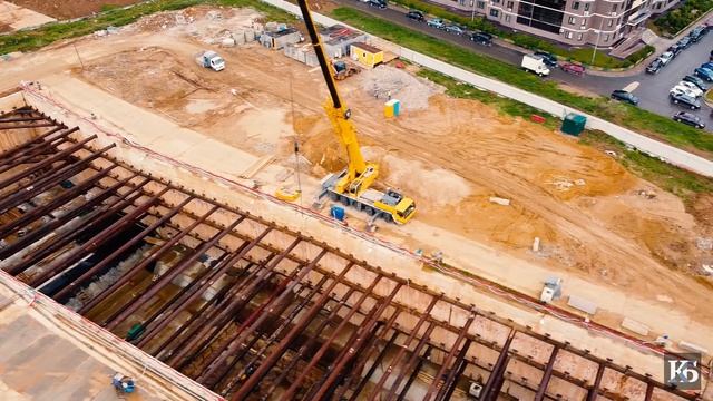 Строительство станции метро "Бачуринская" Коммунарской линии. смотреть онлайн