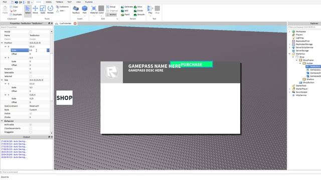 Roblox: Gamepass Shop Tutorial - Roblox Scripting Tutorial смотреть онлайн