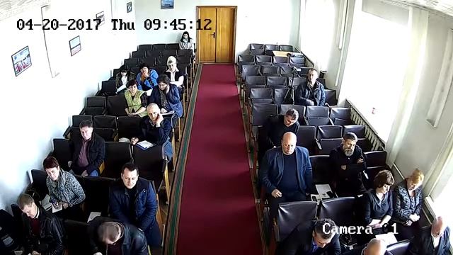 Позачергова 22 сесія Іванківської районної ради. Камера 1. Час 09:03
