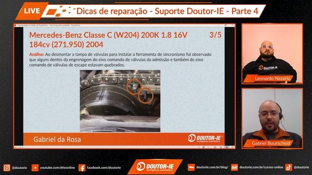 Falha P0016: Motor MB 271.9 - Desgaste nas engrenagens dos comandos de válvulas | Doutor-IE смотреть онлайн