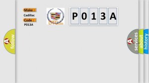 DTC cadillac P013A Short Explanation
