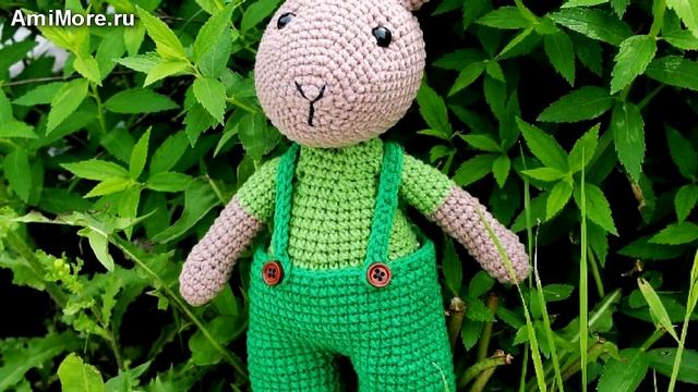 Амигуруми: схема Заяц Кристоф. Игрушки вязаные крючком - Free crochet patterns. смотреть онлайн