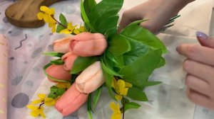 Мыло ручной работы. Букет тюльпанов в руку?