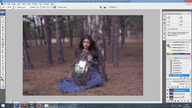 РАЗМЫТИЕ ФОНА В ФОТОШОП/ урок по обработке фотографии