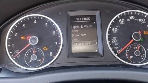 Quick Reset VW Tiguan Tire Pressure Light
