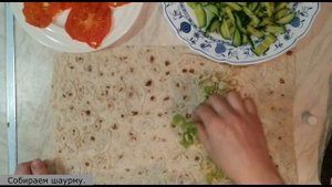 Домашняя шаурма с куриным фаршем