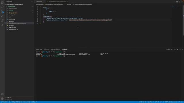 Automatically Activate Python Virtual Environment in VScode for Django Project смотреть онлайн
