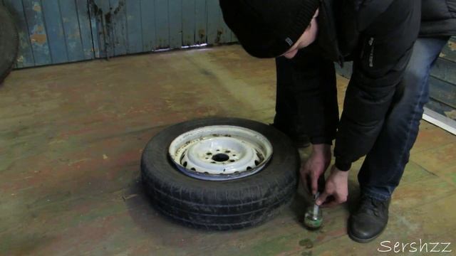Монтаж колеса взрывом | Бюджетный шиномонтаж