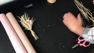 БУКЕТ ИЗ СУХОЦВЕТОВ в корейской упаковке