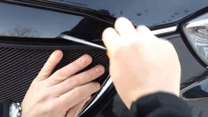 Установка защиты радиатора мазда сх 5 верх