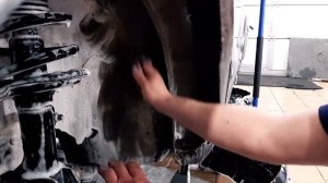 Шумоизоляция арок Шевроле Каптива