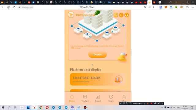 tron-sg там где можно заработать ! 15% Daily Earnings смотреть онлайн