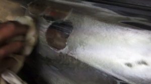 лужение оловом кузова авто при рихтовке