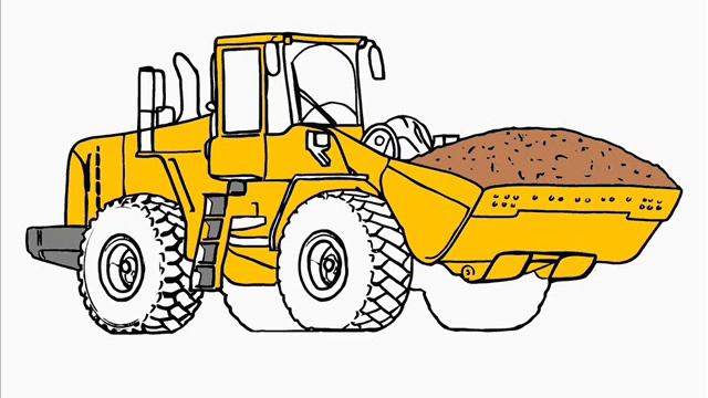 #Трактор #Раскраска для малышей смотреть онлайн