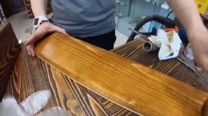 Как убрать пятна или разводы при покраске дерева маслом LEINOS