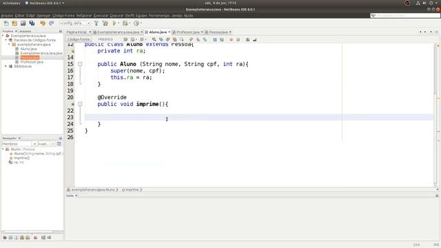 [Aula de Java - Conceito e prática] - Exemplo de Herança смотреть онлайн