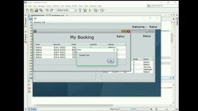 A JAVA PROJECT - BUS RESERVATION SYSTEM FOR BEGINNERS | JAVA SWING PROJECT FOR BEGINNERS