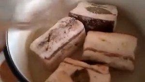 Солим сало смешанным способом для копчения