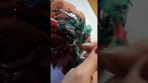 Пошив гимнастического купальника. Пришивные стразы.