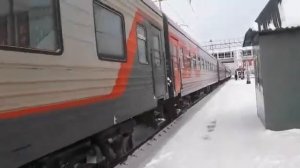 Омск, Ж/Д Вокзал. 01.01.2020г. Отправка поезда Омск - Владивосток