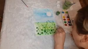 Рисование "Цветущий луг" (старшая группа)