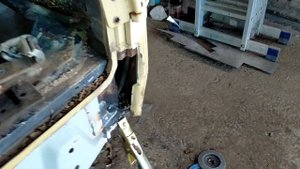 Замена порога задних дверей на Соболе.