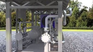 Осушка природного газа. Визуализация.