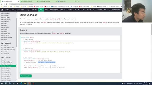 Phương thức Class trong Java смотреть онлайн
