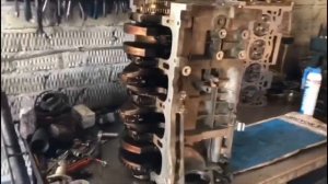 Сборка ДВС 4В-11 Митсубиси.