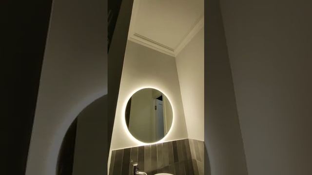 Круглое "Парящее" зеркало с торцевой подсветкой смотреть онлайн