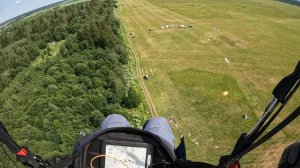 Заход на посадку на параплане парапланеризм Хорошо ли видно alfapilot на солнце Полёты на параплане