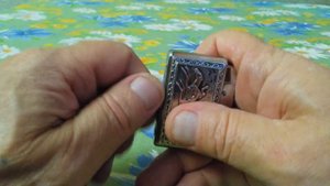 Old vintage KBL "500" petrol pocket lighter Старая бензиновая карманная зажигалка