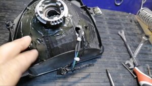 Mitsubishi Lancer 9 установка BI-LED, тюнинг фар