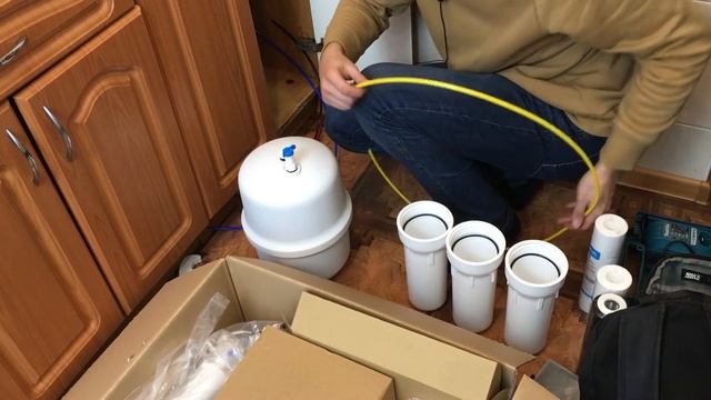 Как установить фильтр обратного осмоса? смотреть онлайн